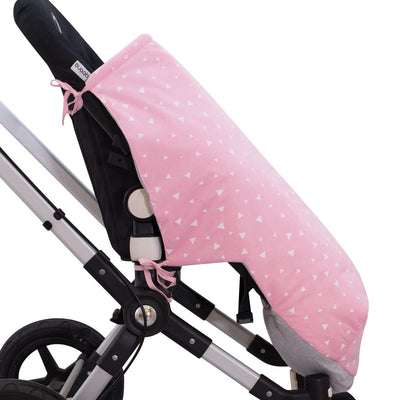 JYOKO KIDS Universal Baby Fusssack für Kinderwagen (PINK SPARKLES, BAUMWOLLE)