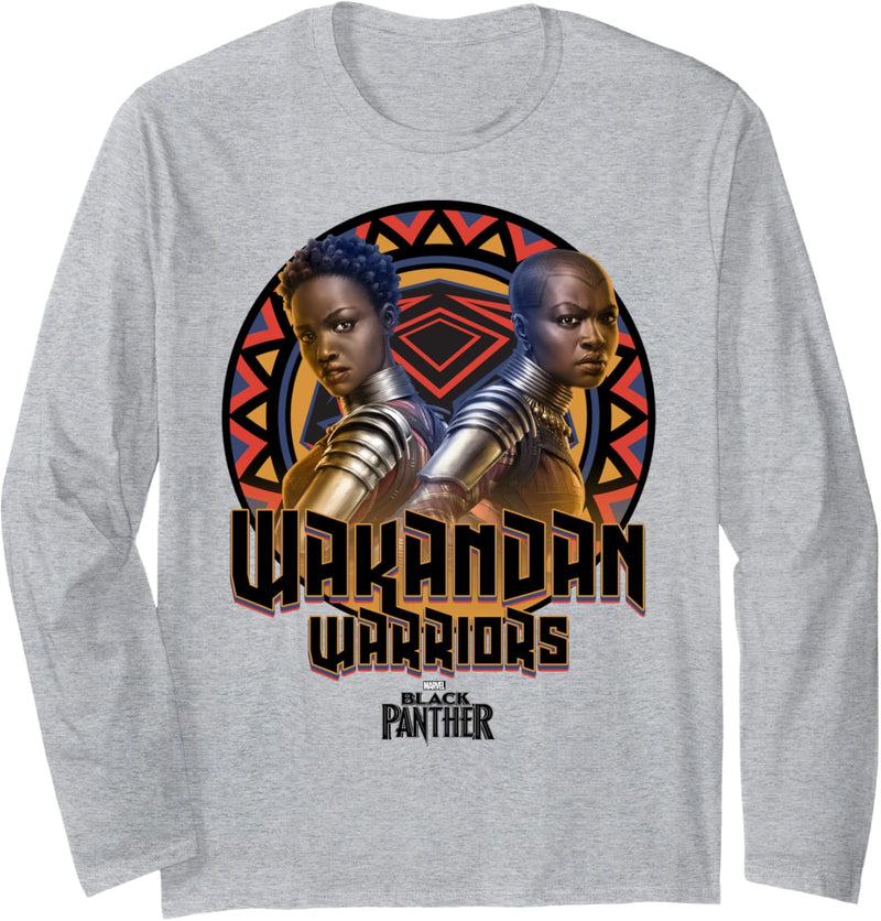 Marvel Black Panther Okoye And Nakia Wakandan Warriors Langarmshirt