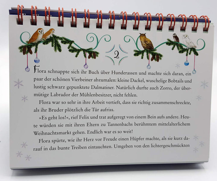 Eulenzauber. Funkelnde Weihnachtswünsche: Eine Adventskalender-Geschichte zum Aufstellen mit XXL-Pos
