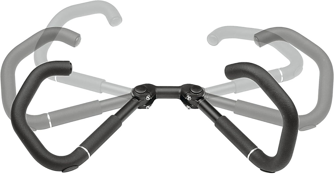 ergotec Fahrradlenker Lenkerbügel AHS-Premium 25.4 / Aluminium AL6061-T6 Schwarz, Schwarz