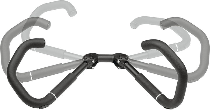 ergotec Fahrradlenker Lenkerbügel AHS-Premium 25.4 / Aluminium AL6061-T6 Schwarz, Schwarz