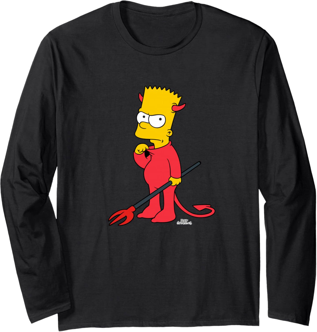 The Simpsons Bart Devil Suit Treehouse of Horrors Halloween Langarmshirt