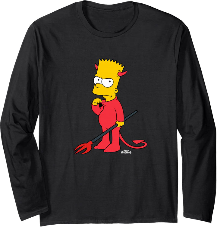 The Simpsons Bart Devil Suit Treehouse of Horrors Halloween Langarmshirt