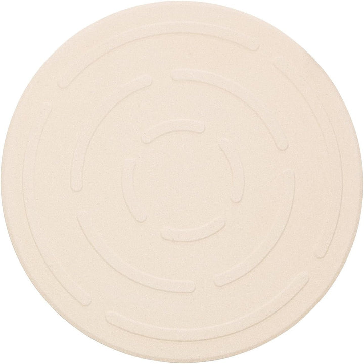 Pizzabackstein: Runder Pizzastein mit Aluminium-Servierblech, Ø 33 cm (Steinbackofen-Pizza-Platten,
