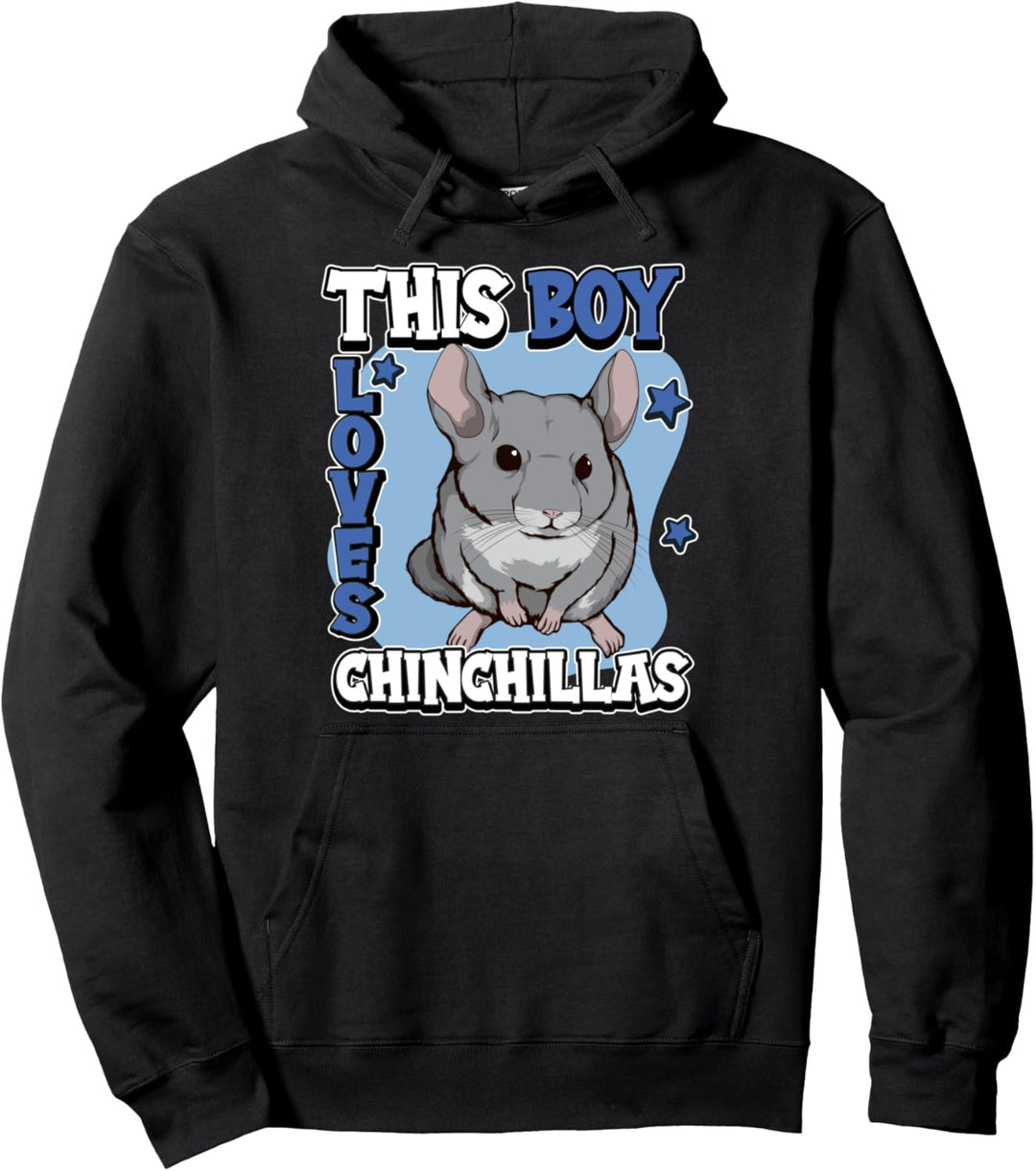 Jungen This Boy Loves Chinchillas Chinchilla Pullover Hoodie