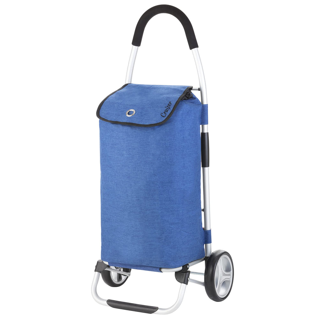 Cruiser Einkaufswagen 45 Ltr - Fatlbarer Einkaufstrolley Blau, Blau