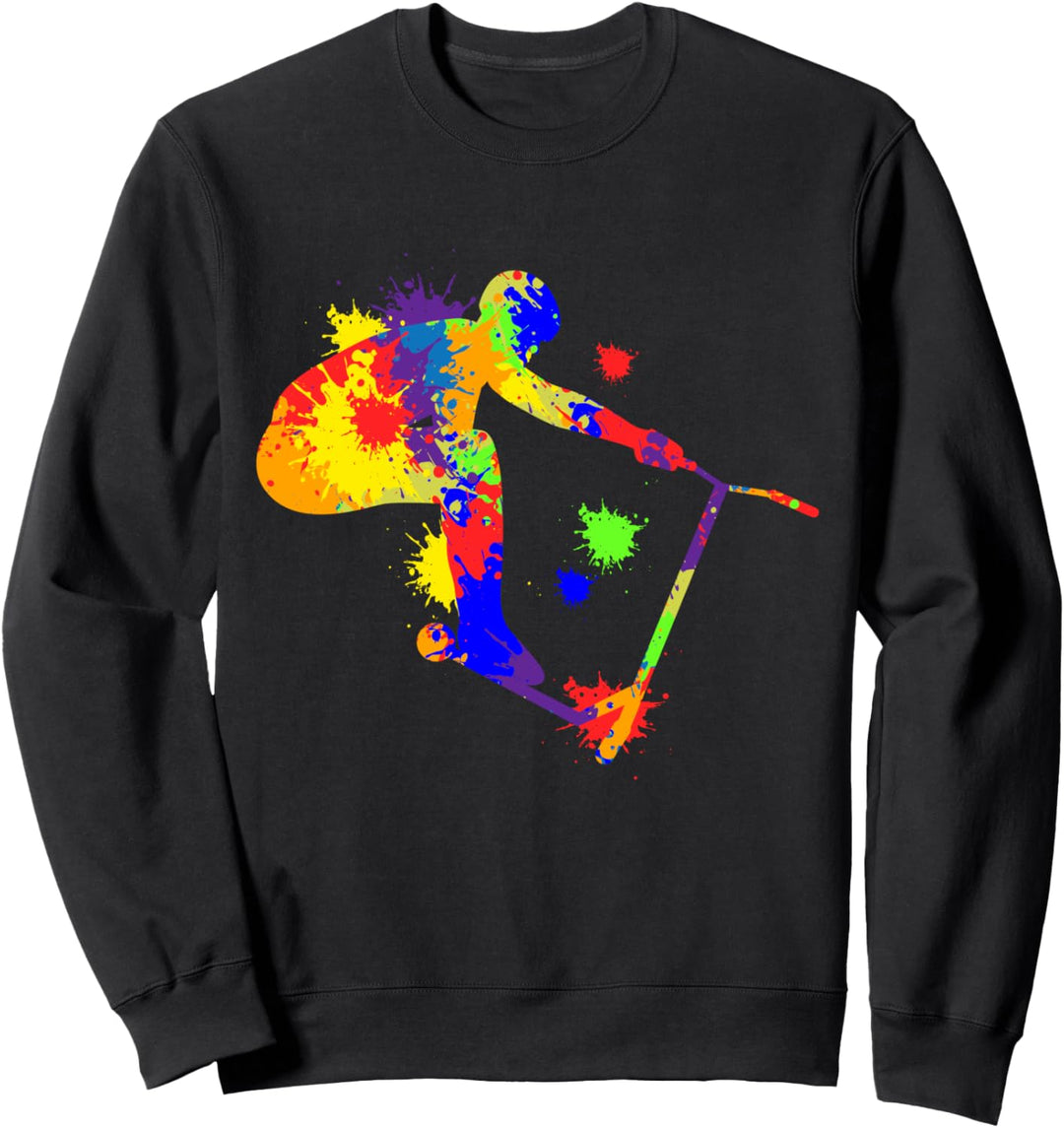 Stunt Scooter E-Roller Tretroller Kinder Jungen Sweatshirt