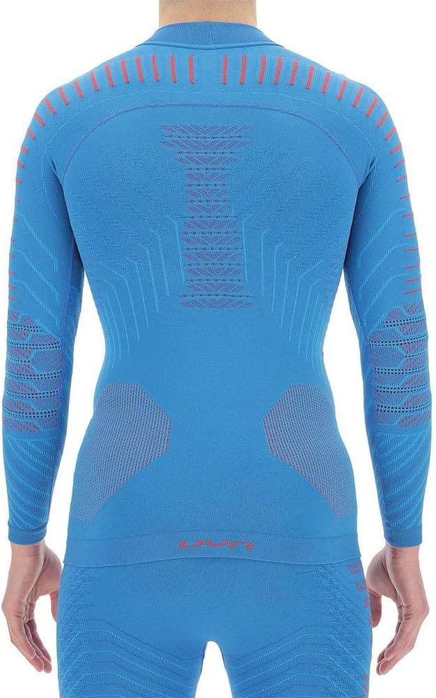 UYN Herren Resilyon Langarmshirt, Blue/Red, XXL