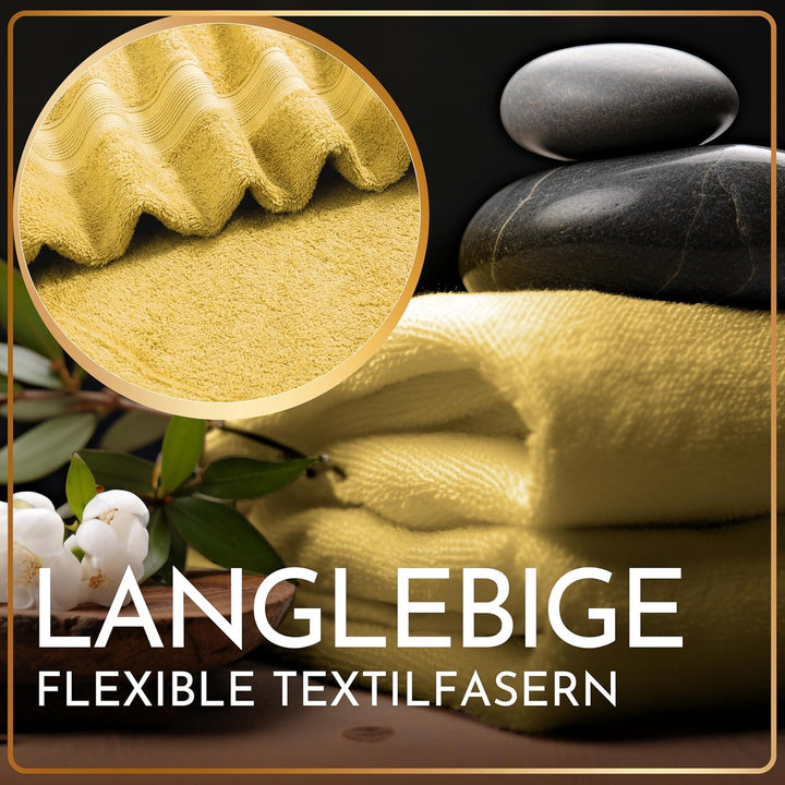 NatureMark 2er Pack Saunatuch 80 x 200 cm | Baumwolle luxuriöse Tücher | Wellnesstuch von extremer W