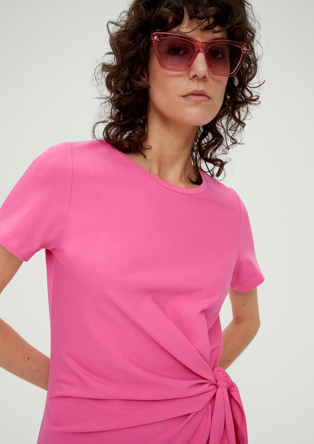 s.Oliver Damen Kleid, Midi 40 Rosa, 40 Rosa