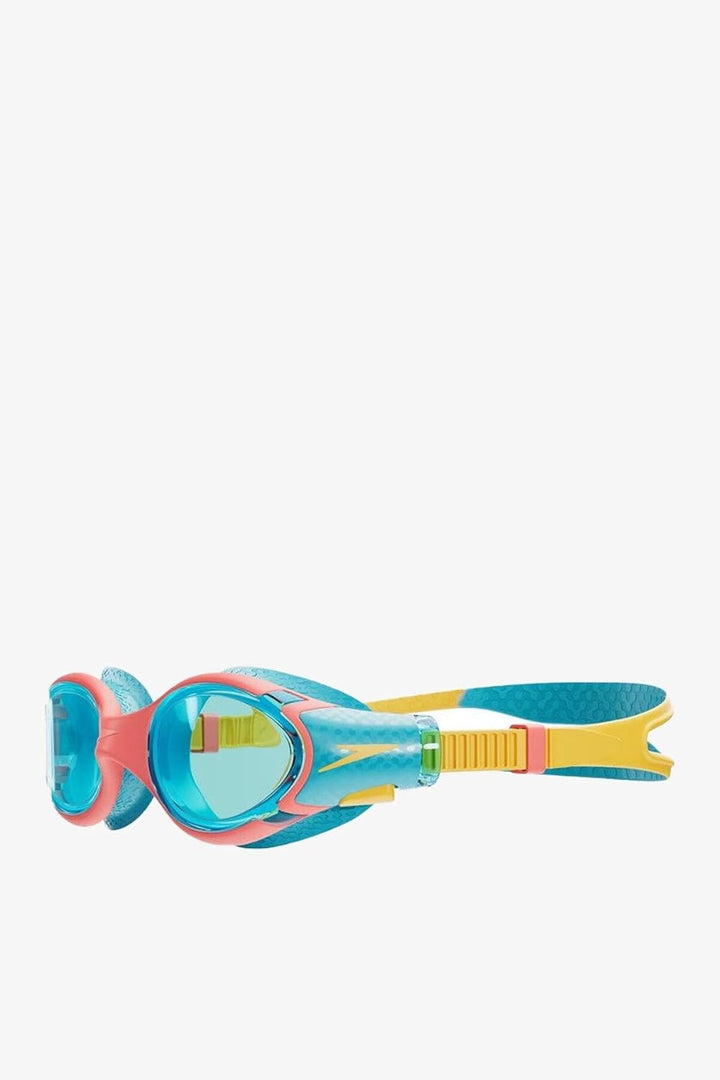 Speedo Unisex Kinder Biofuse 2.0 Schwimmbrille Einheitsgrösse Bolt/Mango/Korallenstrand/Blau, Einhei