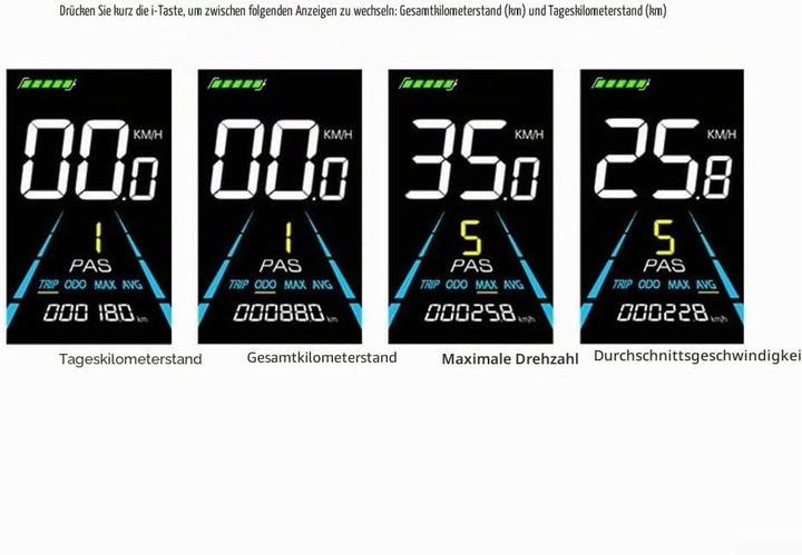 LCD-Bildschirme für Elektrofahrräder, NC-81F, wasserdicht, Armaturenbrett, Computer, E-Bike-Panel, A