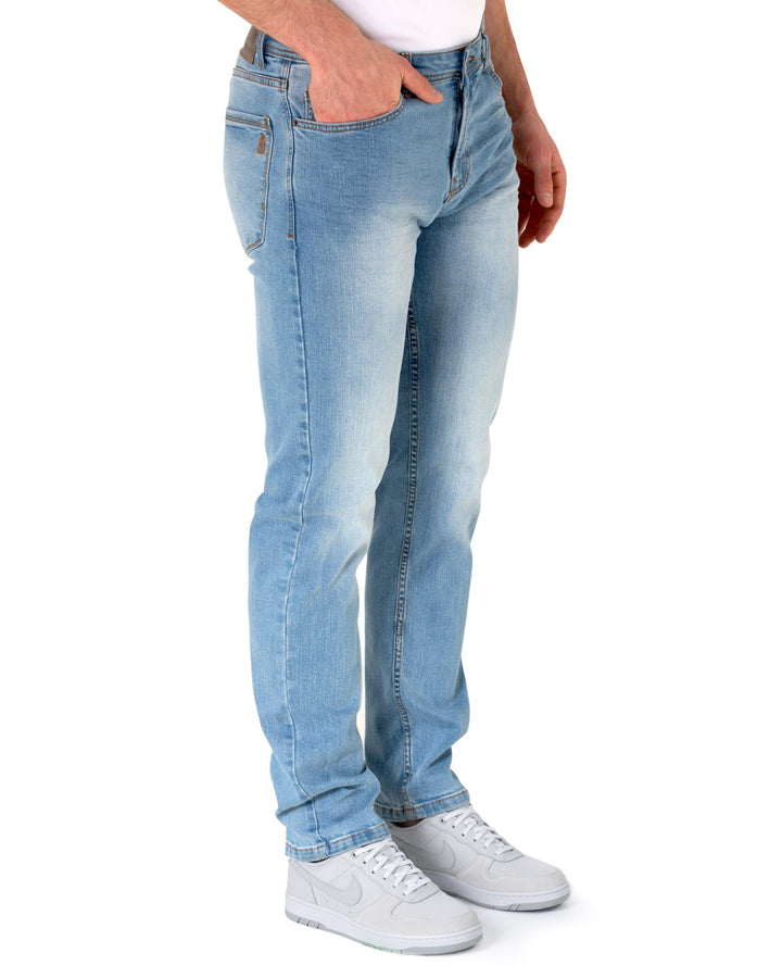 BARBONS Herren Jeans - Regular-Fit Stretch - Hochwertige Straight Jeans Herren Hose - Business Anzug