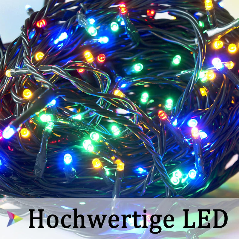 UISEBRT LED Lichternetz Lichterkette 6 x 4m Bunt Innen und Aussen Dekoration für Weihnachten Hochzei