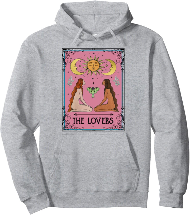 The Lovers Tarot Karte Lesbischer Stolz LGBT Lesben LGBTQ Pullover Hoodie
