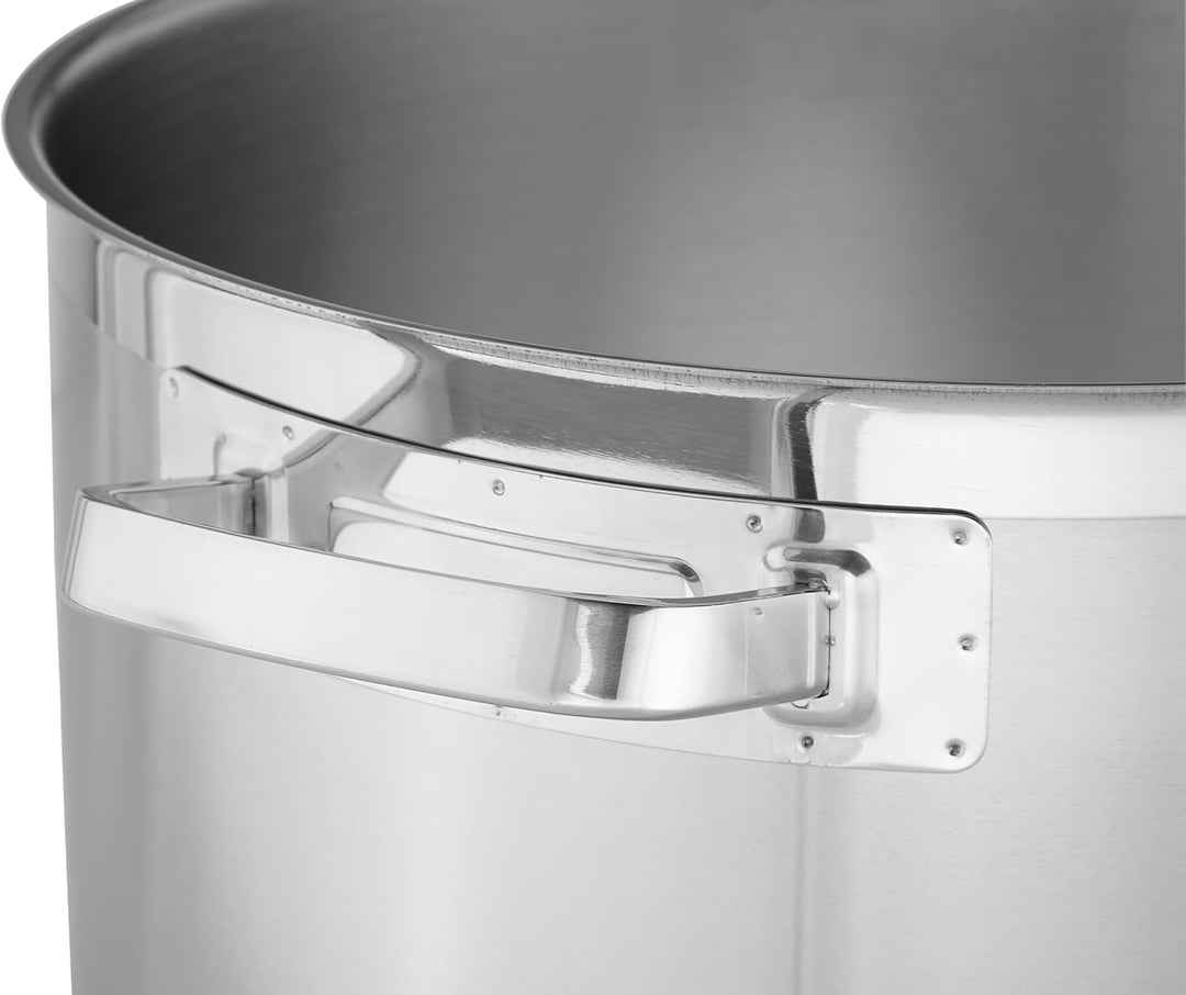 TECHNICA Topf Induktion 21,2 l – Kochtopf aus Edelstahl ⌀300 mm mit Deckel – Dreischichtboden – Supp
