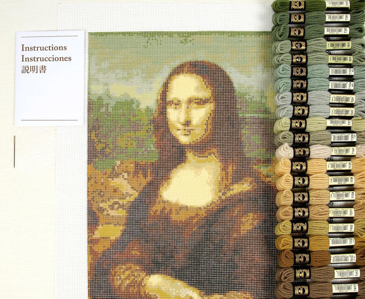 DMC - Mona Lisa von Leonardo da Vinci, Le Louvre, Gobelinset Niveau mittel