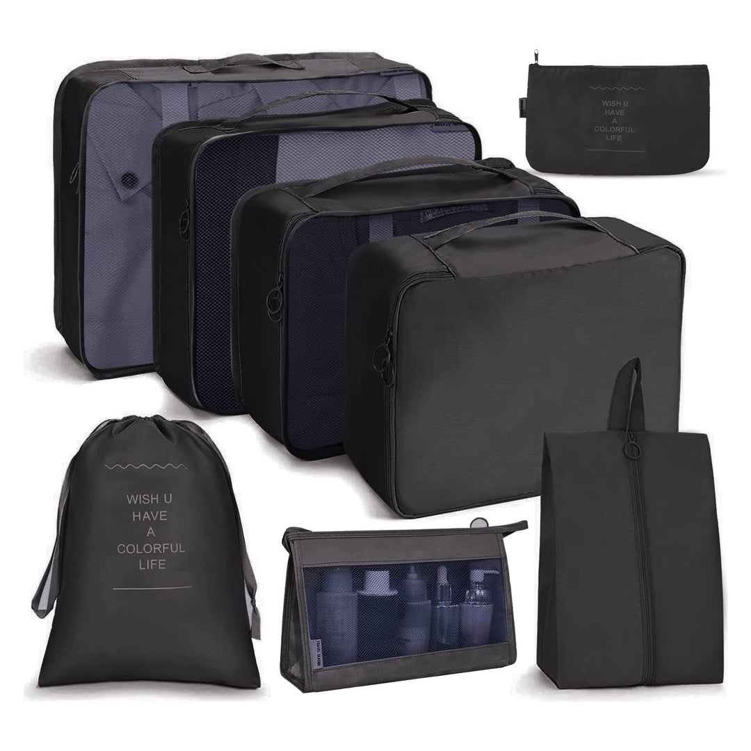 OSDUE Koffer Organizer Set 8-teilig, Packing Cubes, Wasserdichte Reise Kleidertaschen, Packtaschen f