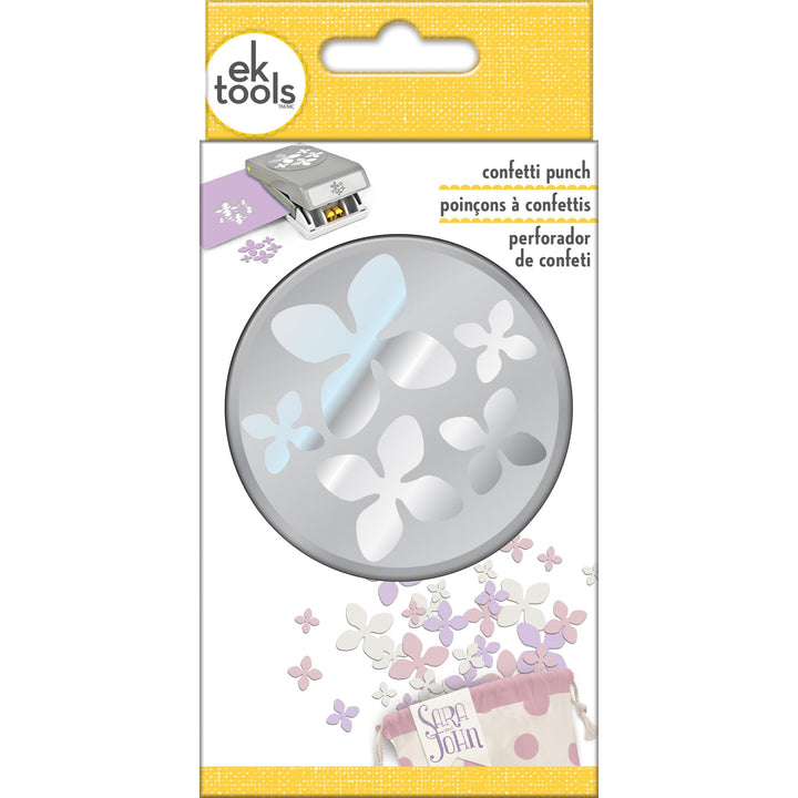 EK Tools EK Punch Lg Confetti Hydrangea Stanzer, Metall, Grau, 7.82 x 15.42 x 3.58 cm, 7.82 x 15.42