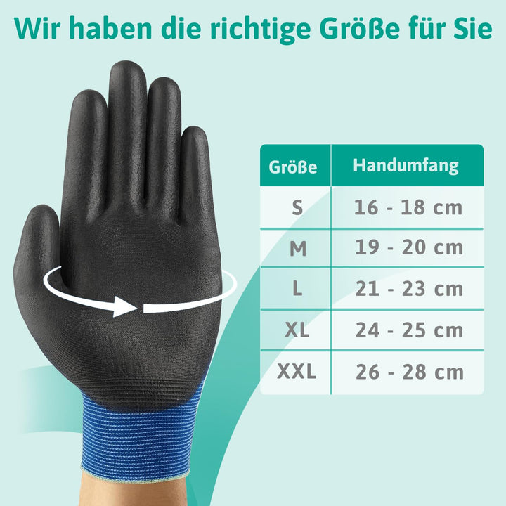 Ansell HyFlex 11-618 Dünne Arbeitshandschuhe, PU Beschichtung, Schutzhandschuhe für Präzise Arbeiten