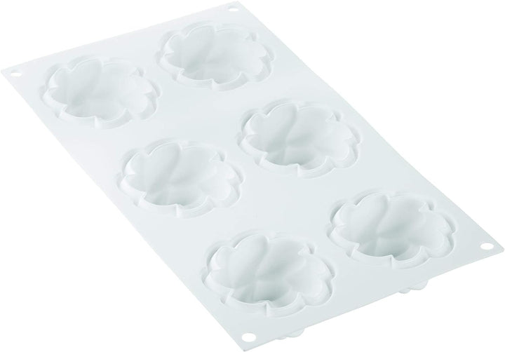 Silikomart Silikonform für Tarte-Ringe Blume, Durchmesser 80 cm