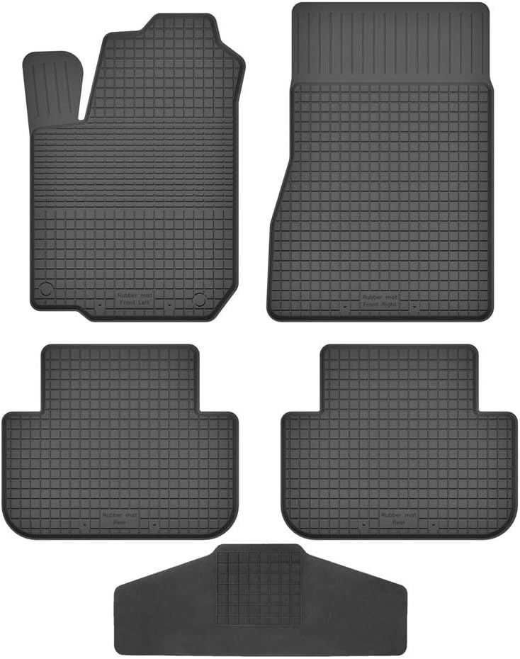 Fussmatten Vorne, Hinten + Tunnel für Peugeot 407 / SW/Coupe 2004-2011 Gummi Gumimatten Vorne, Hinte