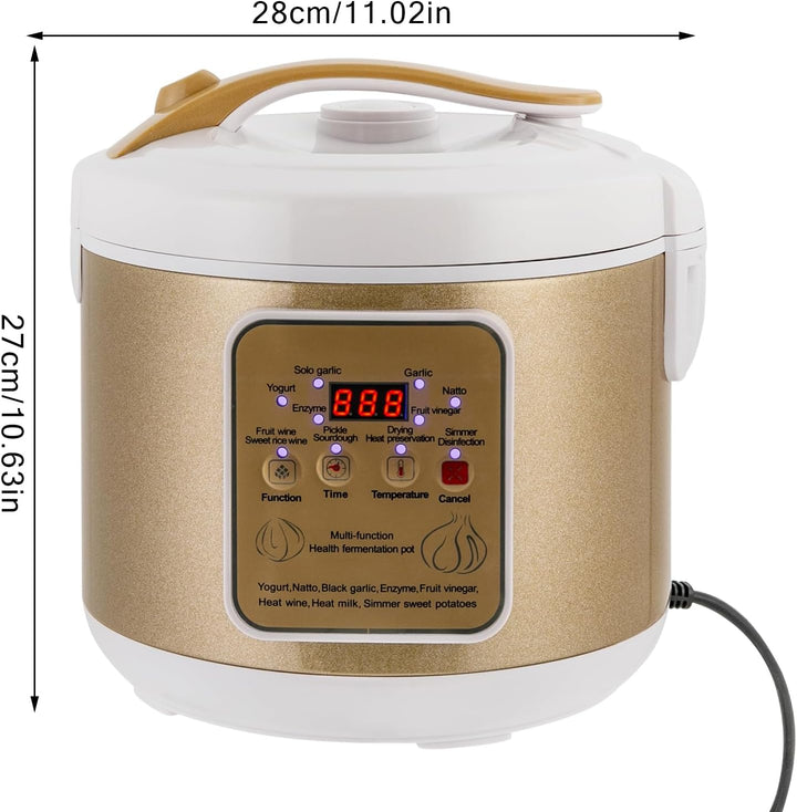 6L Schwarzer Knoblauch Fermenter | Joghurt Maschine | Süssreis Wein Maschine | Kimchi Maschine | Nat