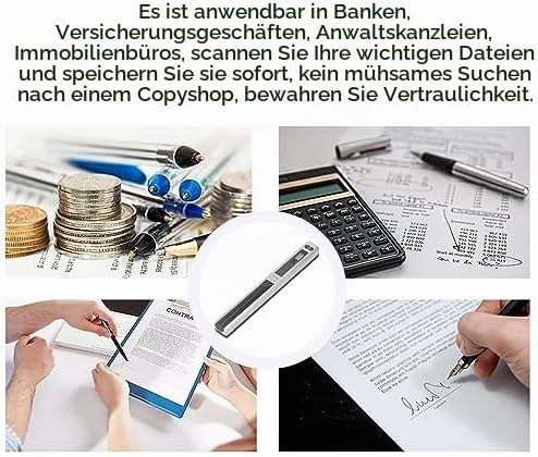 Handscanner, Klares Display, Vielseitiges JPG-PDF-Format, Plug-and-Play, 3 Modi, Tragbarer Fotoscann