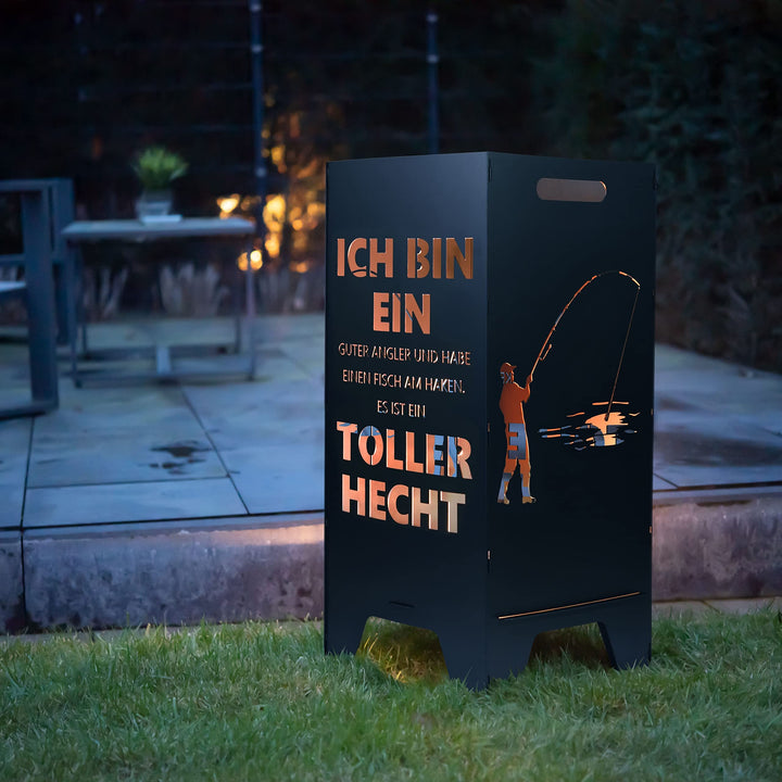 Feuertonne Mit Maritim Motiv | Stabiles Stecksystem Mit Tragegriffen | Robust & Aus Hochwertigem Sta