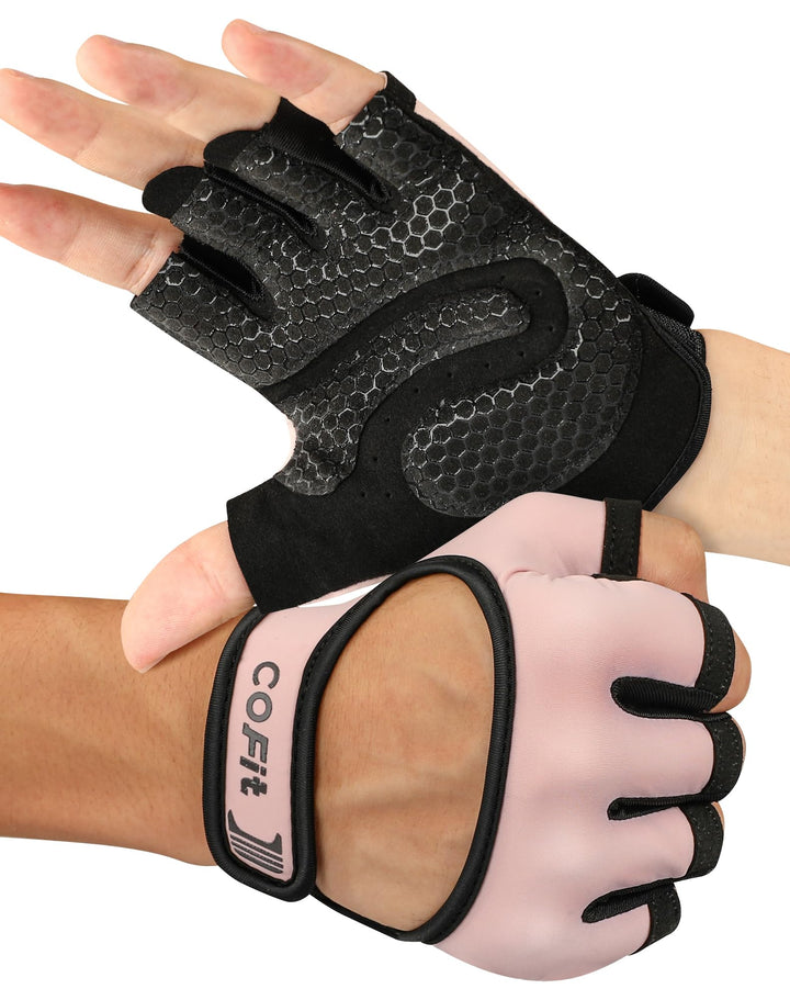 COFIT Atmungsaktiv Fitness Handschuhe, rutschfest Trainingshandschuhe Damen und Herren mit Handgelen