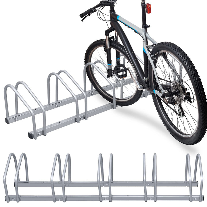 Tubiaz 2 x 5er Fahrradständer im Set, Für 5 Fahrräder Boden- oder Wandmontage, Mehrfachständer Geeig