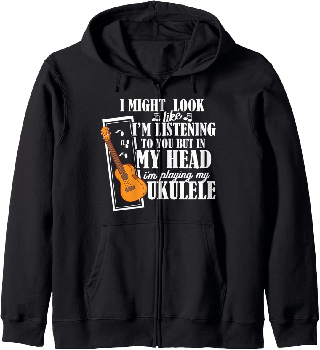 Ukulele Musiker Musik Geschenk Kapuzenjacke