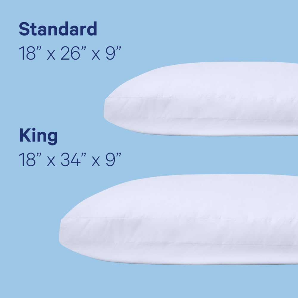 Casper Sleep Original Kissen zum Schlafen, Kingsize, Weiss