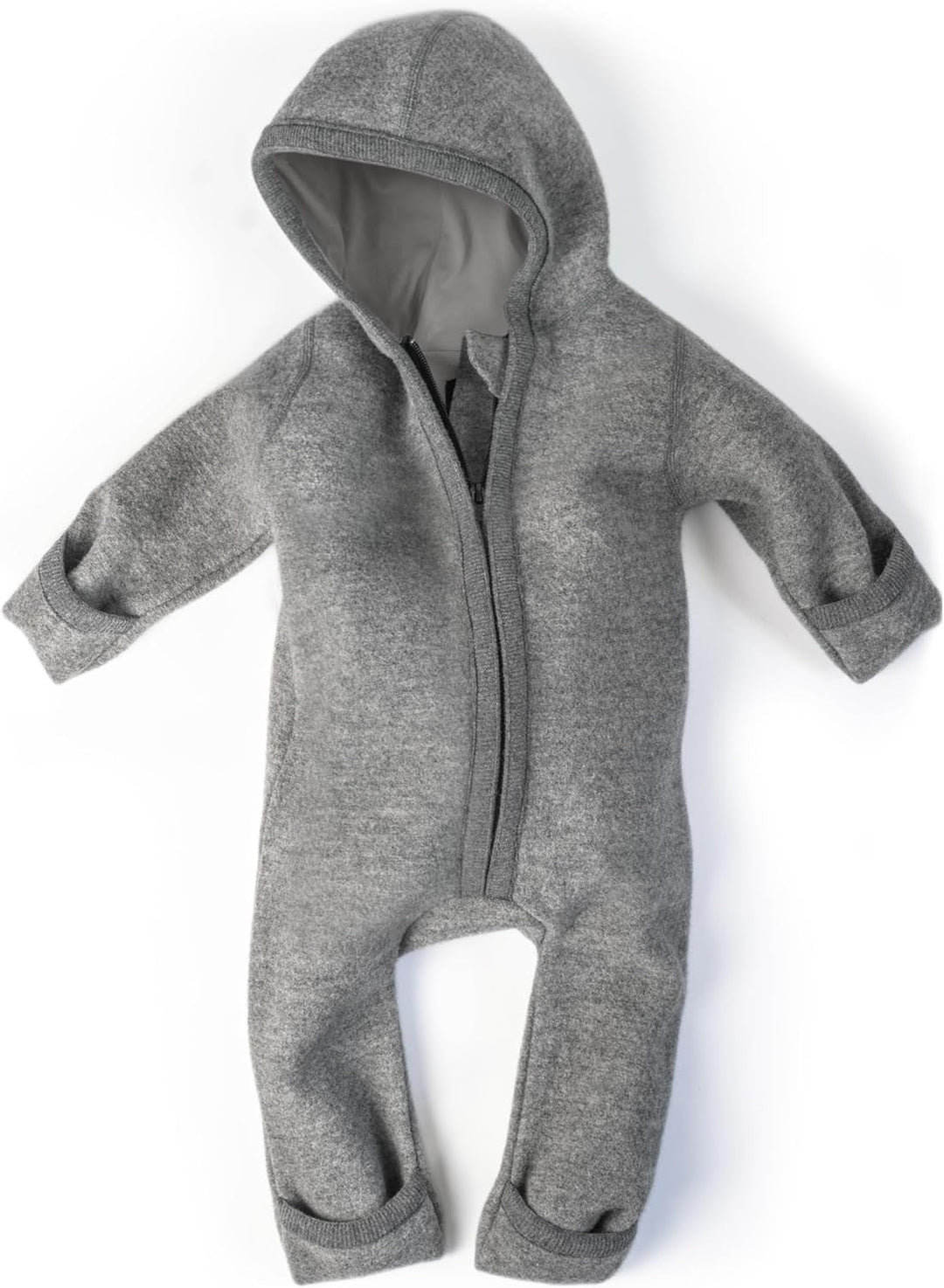 Ehrenkind® WALKOVERALL | Baby Wollwalk-Overalls aus Natur Schurwolle mit Reissverschluss | Walk Woll