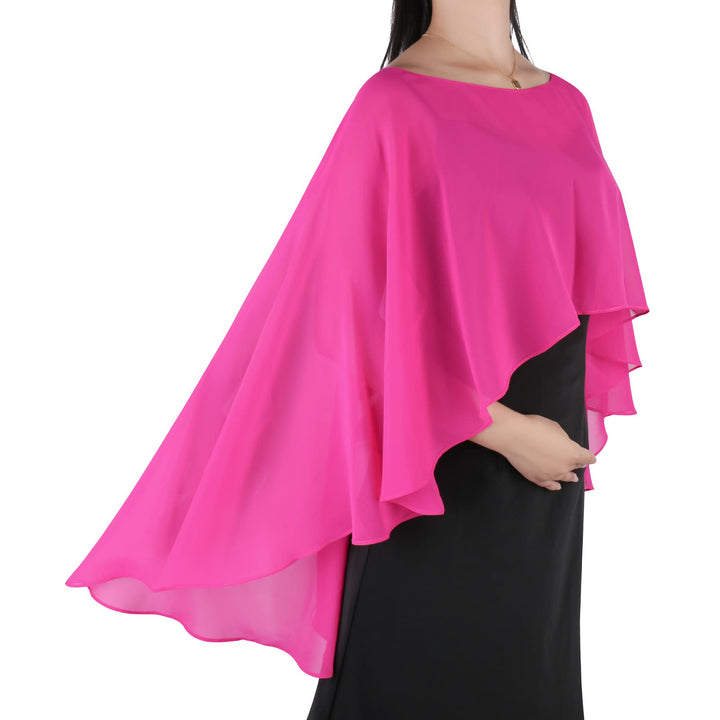 Ladiery Sheer Chiffon Capes Weiche Capelets für Frauen, leichte Tücher und Wraps für Abendpartykleid