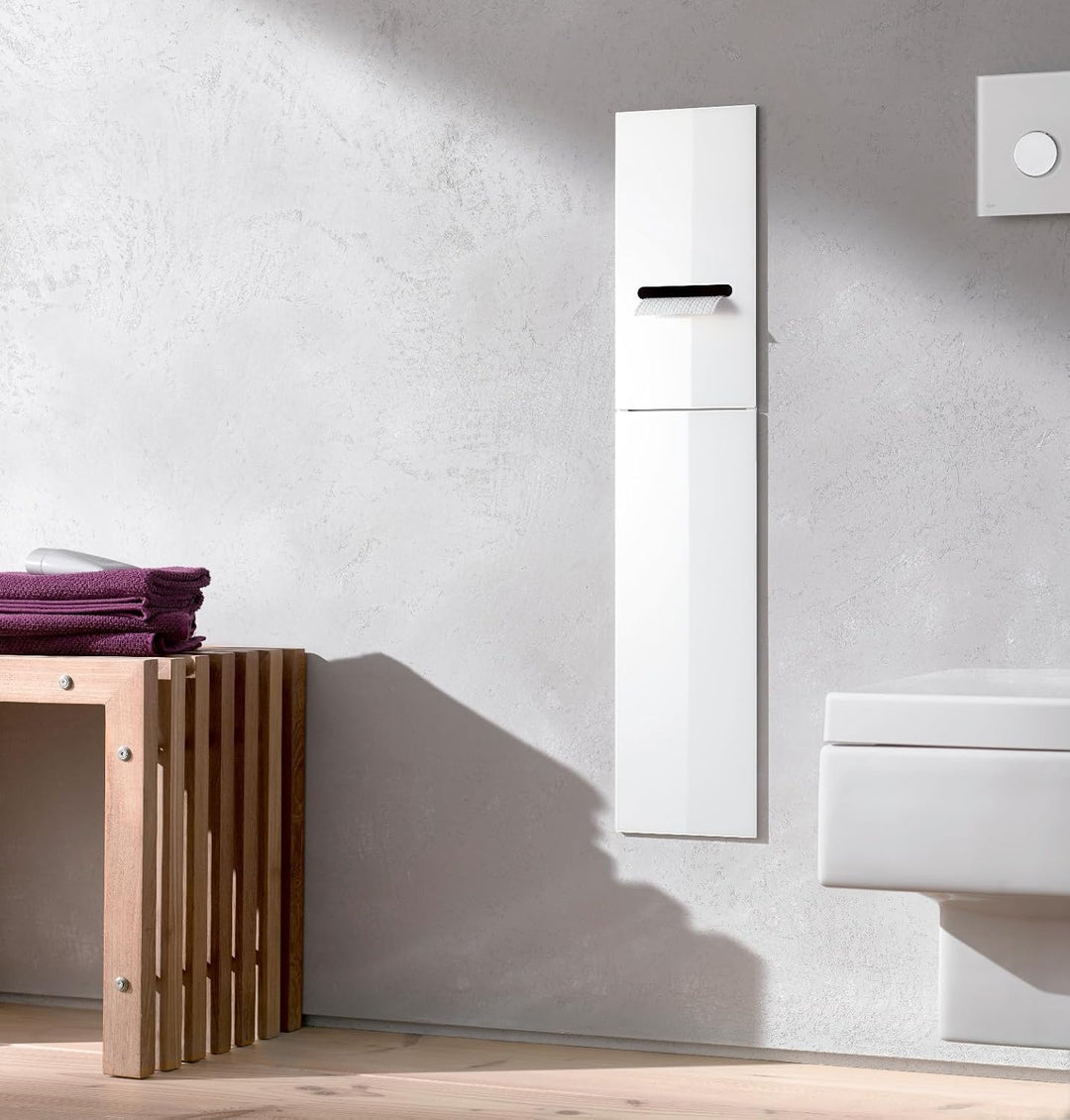 emco ASIS 2.0 Unterputz-Schrankmodul für die Klobürstengarnitur, Badezimmerschrank mit Toilettenpapi