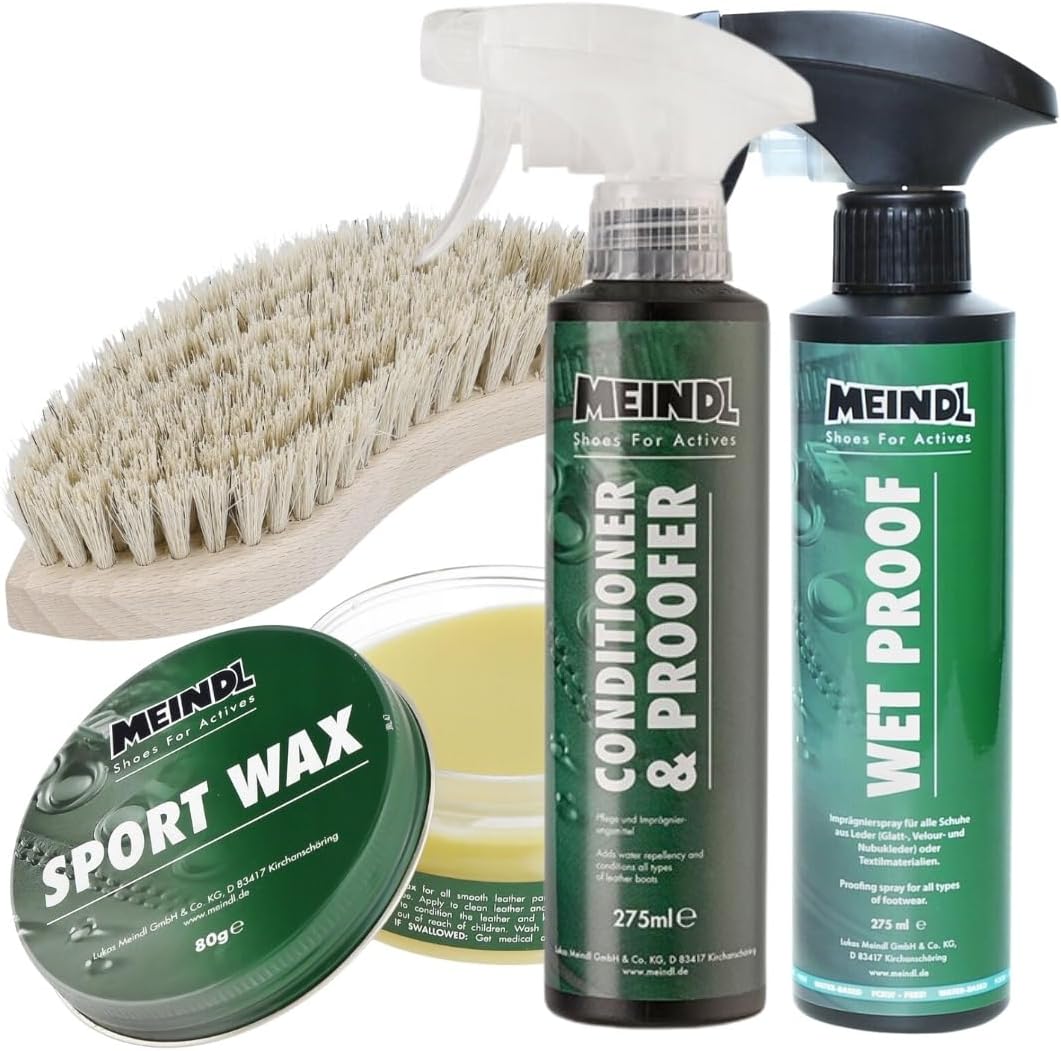 Meindl Leder MegaPack Sportwax + Imprägnierer + Conditioner +