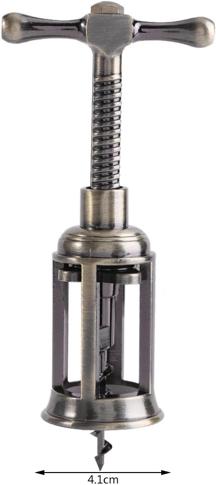 Retro-Weinöffner, Flügelkorkenzieher aus Zinklegierung, Weinflaschenöffner, Ergonomischer Korkenzieh