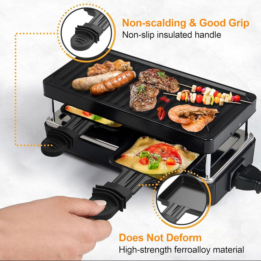 Raclette Pfännchen, 8 Stück Mini Pfännchen Ersatz für Raclette Antihaftbeschichtet Grill Pfännchen Z