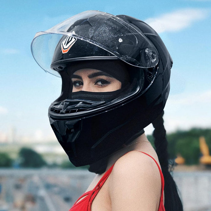 NENKI Integralhelm Motorradhelm, Street Mopedhelm Full-Face Helme mit Pinlock Anti-Beschlag-Stift un