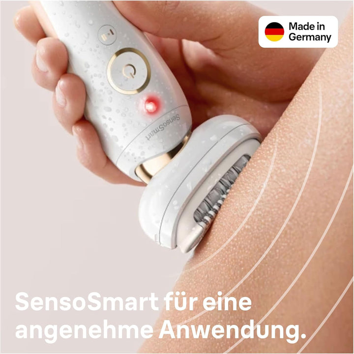 Braun Silk-épil 9 Flex Beauty-Set, Epilierer Damen / Haarentferner, rutschfester Handgriff und Druck