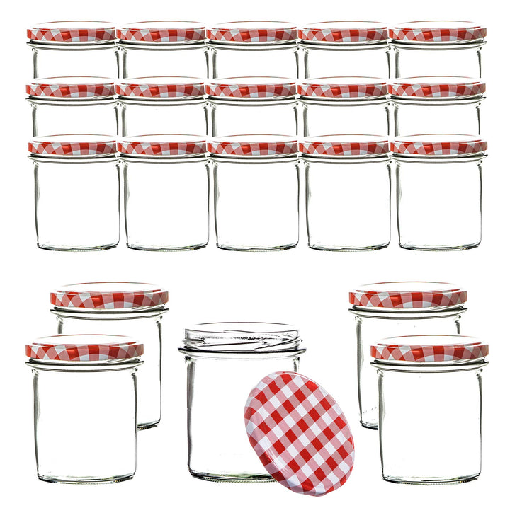 BigDean 24x Einmachgläser 350ml Einkochgläser TO 82 Marmeladengläser