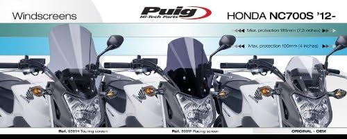 Tourenscheibe kompatibel für Honda NC 750 S / 700 S 12-20 dunkel getönt Puig