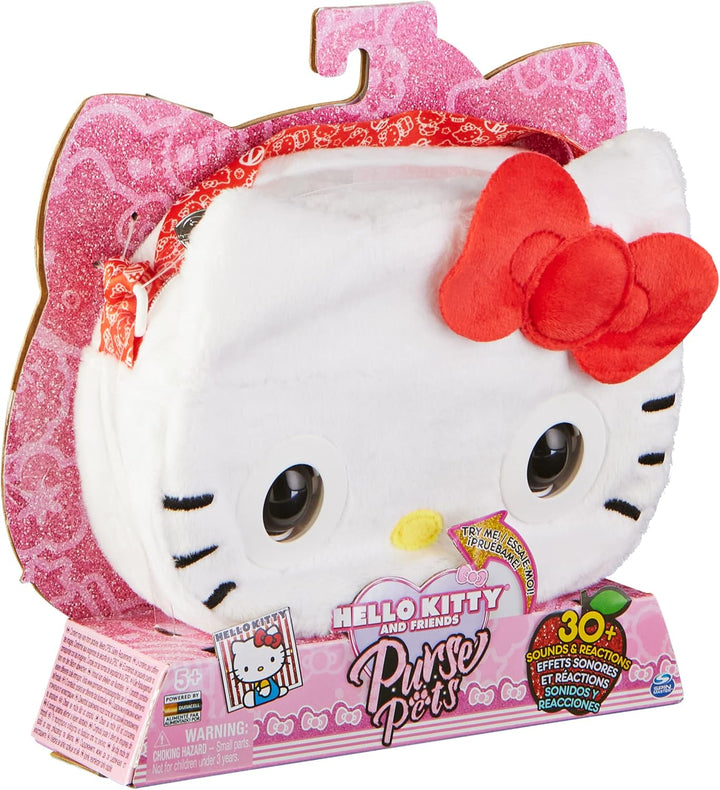 Purse Pets Hello Kitty - interaktive Umhängetasche mit 30+ Geräuschen, Reaktionen, Augenblinzeln und