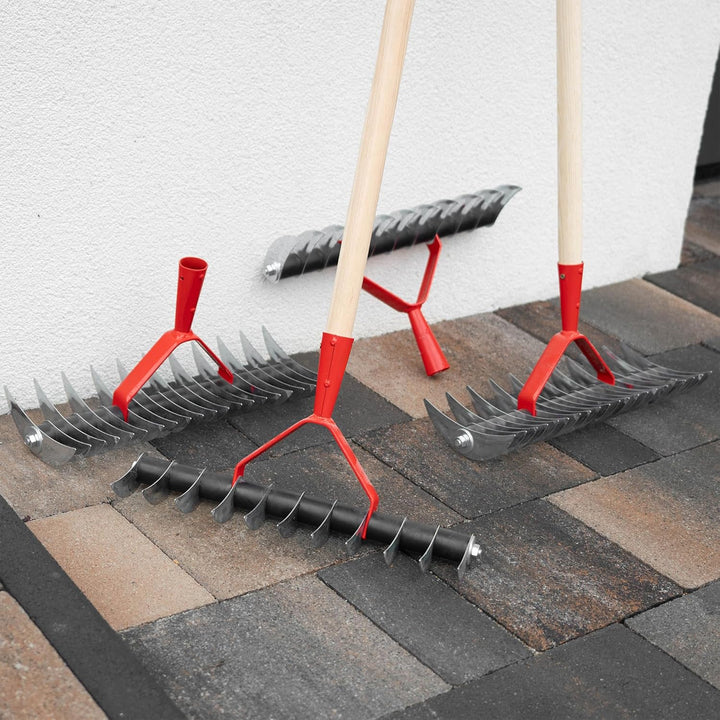 KADAX Rasenlüfter, manueller Vertikutierer für Garten, Rasen, Moos, Gartenzubehör aus Metall, Schnei