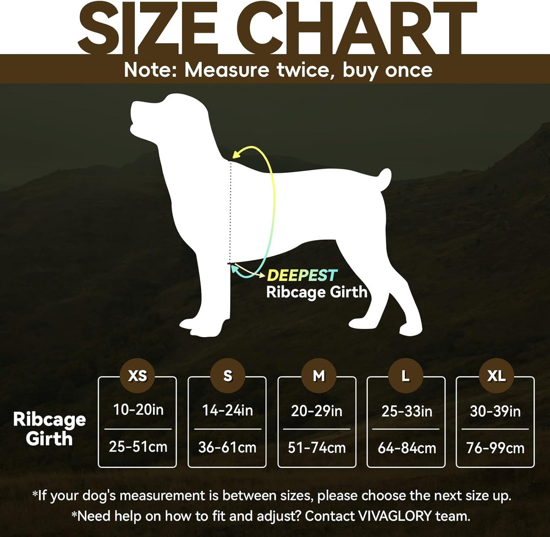 VIVAGLORY Easewalk Hundegeschirr, Anti Zug Hundegeschirr für Training &amp; Spazieren, Anti Zieh Geschir