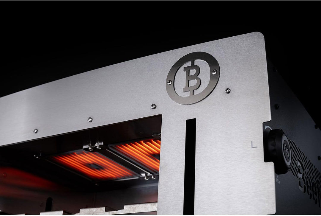 Beefer E-Beefer XL 800°C Oberhitzegrill Elektrogrill Edelstahl mit Thermobecher &amp; Thermobehälter im