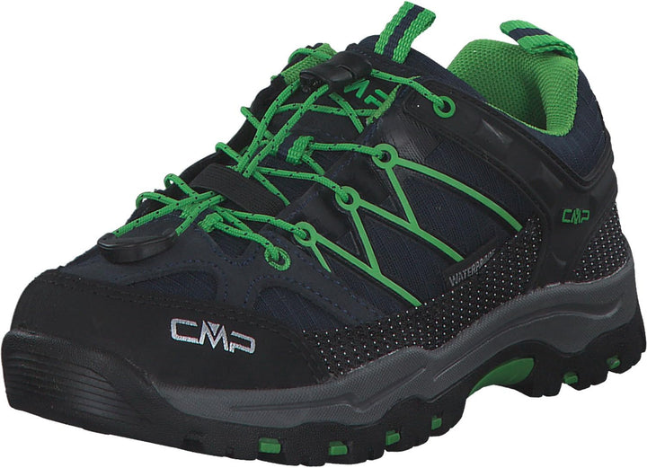 CMP Unisex Kinder Kids Rigel Low Trekking Shoes WpTrekking-Schuhe 28 EU B Blue Gecko, 28 EU B Blue G