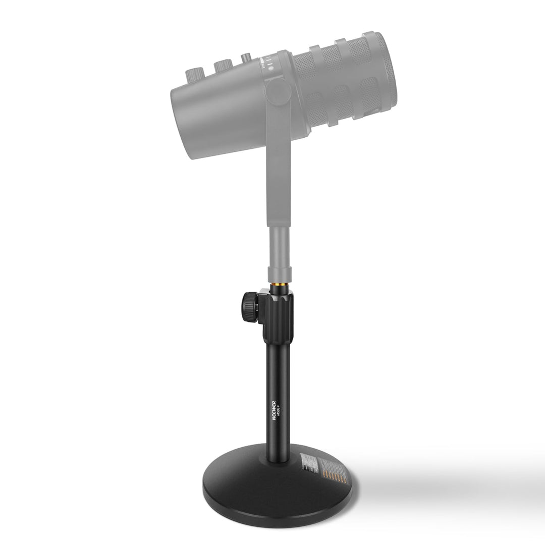 NEEWER Tisch Mikrofon Ständer, verstellbare Tischhalterung mit 3/8" bis 5/8" Schraubenadapter, kompa