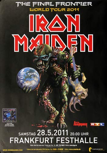 Iron Maiden - The Last Frontier, Frankfurt 2011 » Konzertplakat/Premium Poster | Live Konzert Verans